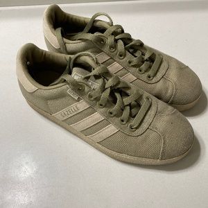 Vintage Adidas Gazelles in Green Hemp